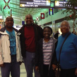 The beginning - Part of the Mission Team at Dulles Airport, Washington DC preparing to depart...