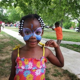 Reaching out in Park Heights - Face painting