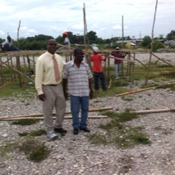 Getting Ready for the Harvest - Platform being constructed